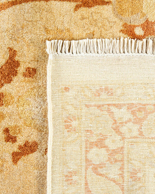 Traditional Mogul Ivory Wool Area Rug 6' 2" x 9' 1" - Solo Rugs