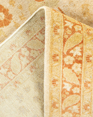 Traditional Mogul Ivory Wool Area Rug 6' 2" x 9' 1" - Solo Rugs