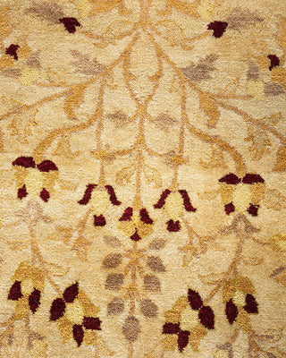 Traditional Mogul Ivory Wool Area Rug 10' 1" x 14' 1" - Solo Rugs