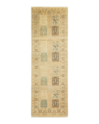 Traditional Mogul Ivory Wool Runner 3' 0" x 8' 10" - Solo Rugs