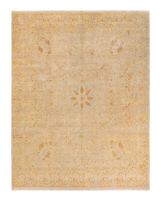 Traditional Mogul Ivory Wool Area Rug 8' 3" x 10' 7" - Solo Rugs