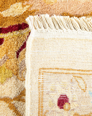 Traditional Mogul Ivory Wool Area Rug 7' 10" x 9' 10" - Solo Rugs