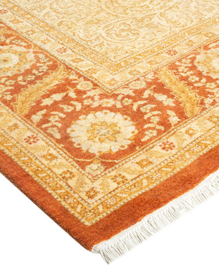 Traditional Mogul Brown Wool Area Rug 6' 3" x 9' 2" - Solo Rugs