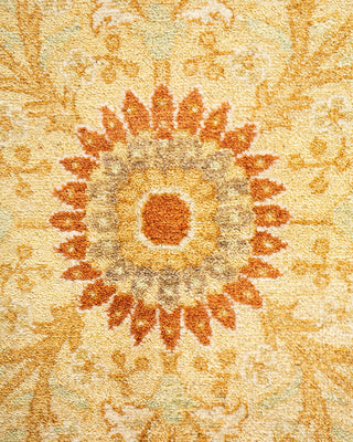 Traditional Mogul Brown Wool Area Rug 6' 3" x 9' 2" - Solo Rugs