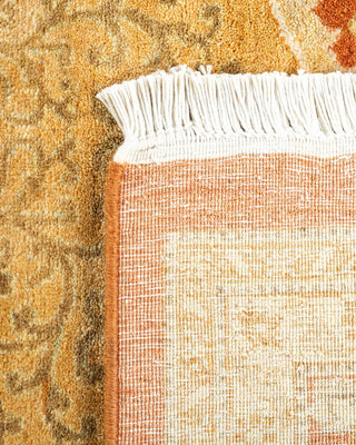Traditional Mogul Brown Wool Area Rug 6' 3" x 9' 2" - Solo Rugs