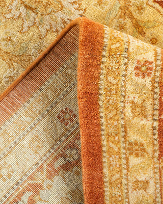 Traditional Mogul Brown Wool Area Rug 6' 3" x 9' 2" - Solo Rugs