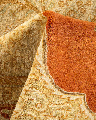 Traditional Mogul Brown Wool Area Rug 6' 3" x 9' 2" - Solo Rugs