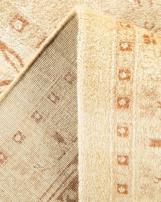 Traditional Mogul Ivory Wool Area Rug 6' 2" x 9' 1" - Solo Rugs