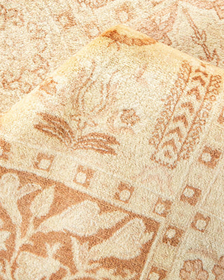 Traditional Mogul Ivory Wool Area Rug 6' 2" x 9' 1" - Solo Rugs