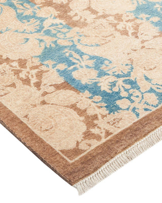Traditional Mogul Brown Wool Area Rug 3' 3" x 5' 2" - Solo Rugs
