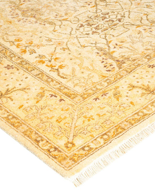 Traditional Mogul Ivory Wool Area Rug 3' 3" x 5' 2" - Solo Rugs