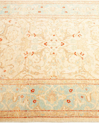 Traditional Mogul Ivory Wool Area Rug 3' 1" x 5' 3" - Solo Rugs