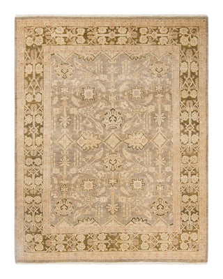 Contemporary Eclectic Gray Wool Area Rug 6' 0" x 7' 7" - Solo Rugs