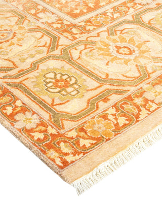 Traditional Mogul Ivory Wool Area Rug 7' 10" x 10' 2" - Solo Rugs