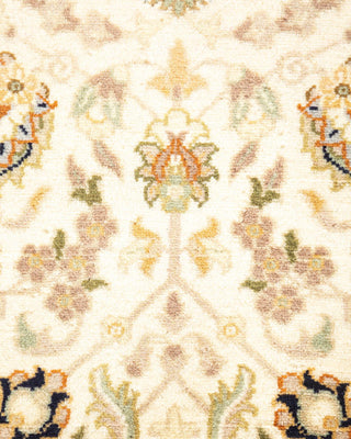 Traditional Mogul Ivory Wool Area Rug 3' 0" x 4' 10" - Solo Rugs