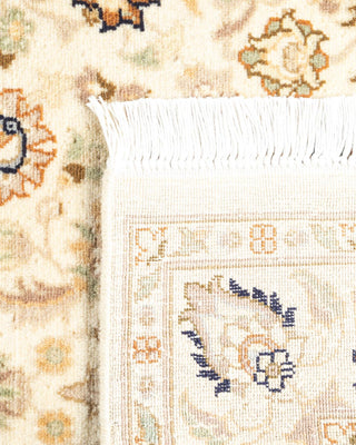 Traditional Mogul Ivory Wool Area Rug 3' 0" x 4' 10" - Solo Rugs