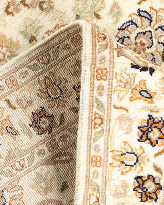 Traditional Mogul Ivory Wool Area Rug 3' 0" x 4' 10" - Solo Rugs