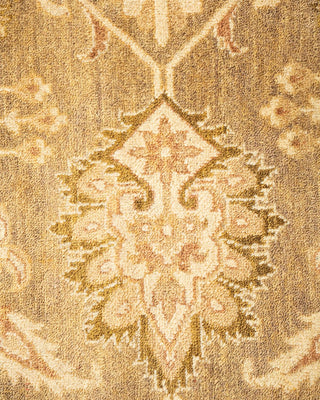 Contemporary Eclectic Ivory Wool Area Rug 9' 1" x 11' 10" - Solo Rugs