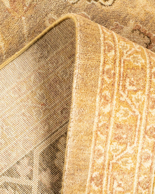 Contemporary Eclectic Ivory Wool Area Rug 9' 1" x 11' 10" - Solo Rugs