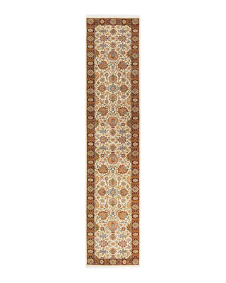 Traditional Mogul Ivory Wool Runner 2' 9" x 13' 1" - Solo Rugs