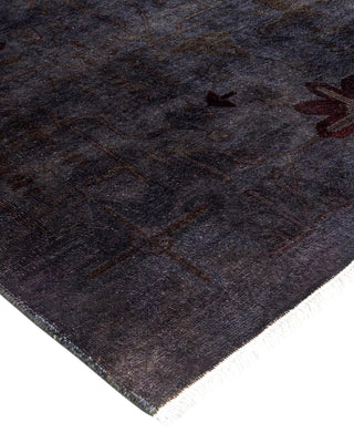Contemporary Fine Vibrance Gray Wool Area Rug 10' 0" x 13' 8" - Solo Rugs