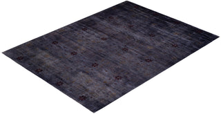 Contemporary Fine Vibrance Gray Wool Area Rug 10' 0" x 13' 8" - Solo Rugs