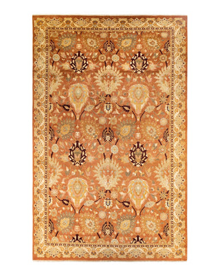Contemporary Eclectic Brown Wool Area Rug 10' 2" x 15' 10" - Solo Rugs