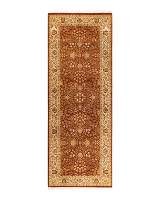 Traditional Mogul Orange Wool Runner 3' 0" x 8' 4" - Solo Rugs