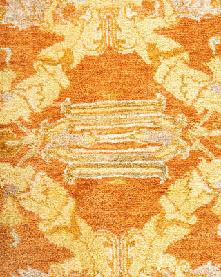 Traditional Mogul Brown Wool Area Rug 6' 4" x 8' 10" - Solo Rugs