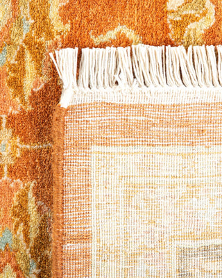 Traditional Mogul Brown Wool Area Rug 6' 4" x 8' 10" - Solo Rugs