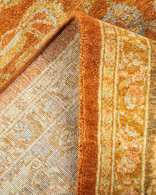 Traditional Mogul Brown Wool Area Rug 6' 4" x 8' 10" - Solo Rugs