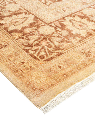 Traditional Mogul Ivory Wool Area Rug 8' 4" x 10' 4" - Solo Rugs