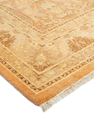 Traditional Mogul Beige Wool Area Rug 6' 2" x 9' 0" - Solo Rugs