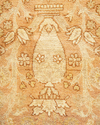 Traditional Mogul Beige Wool Area Rug 6' 2" x 9' 0" - Solo Rugs