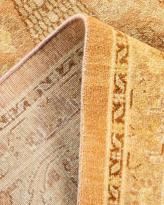 Traditional Mogul Beige Wool Area Rug 6' 2" x 9' 0" - Solo Rugs
