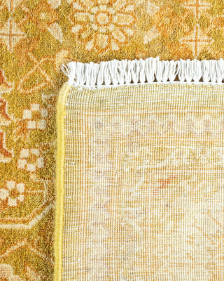 Traditional Mogul Green Wool Area Rug 6' 2" x 8' 10" - Solo Rugs
