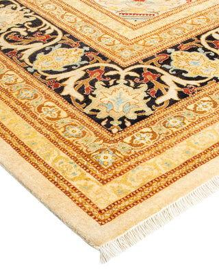 Traditional Mogul Ivory Wool Area Rug 8' 3" x 9' 10" - Solo Rugs