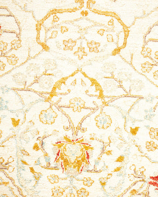Traditional Mogul Ivory Wool Area Rug 8' 1" x 10' 2" - Solo Rugs