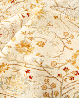 Traditional Mogul Ivory Wool Area Rug 8' 1" x 10' 2" - Solo Rugs