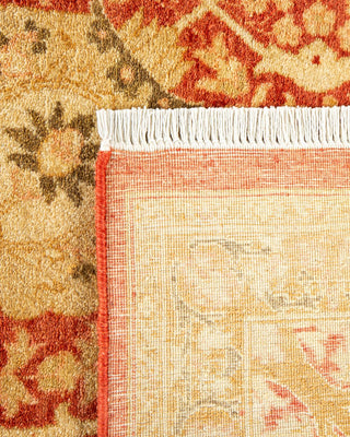 Traditional Mogul Orange Wool Area Rug 6' 0" x 8' 7" - Solo Rugs