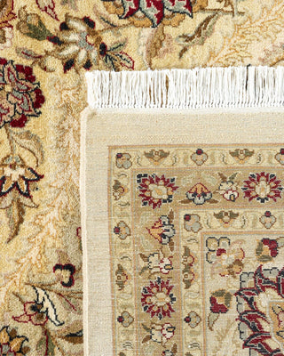 Traditional Mogul Ivory Wool Area Rug 9' 2" x 12' 4" - Solo Rugs