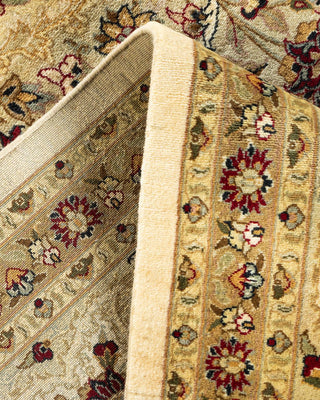Traditional Mogul Ivory Wool Area Rug 9' 2" x 12' 4" - Solo Rugs