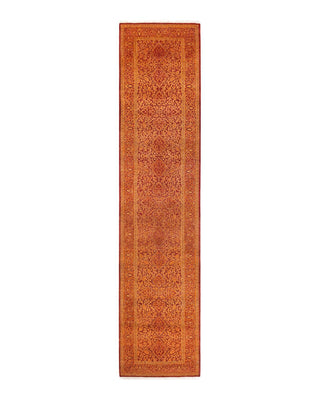 Traditional Mogul Orange Wool Runner 2' 8" x 11' 9" - Solo Rugs