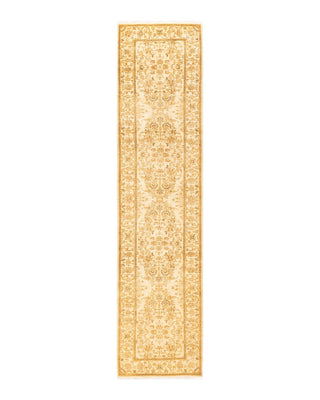 Traditional Mogul Ivory Wool Runner 2' 9" x 11' 10" - Solo Rugs
