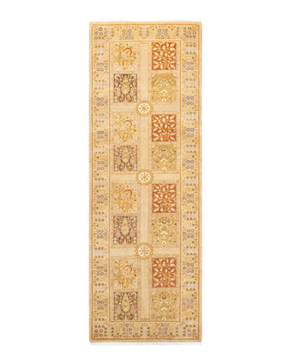 Traditional Mogul Ivory Wool Runner 2' 8" x 7' 9" - Solo Rugs