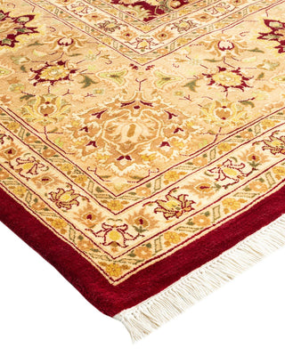 Traditional Mogul Red Wool Area Rug 10' 3" x 13' 3" - Solo Rugs