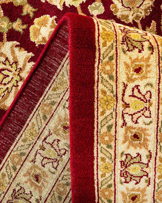 Traditional Mogul Red Wool Area Rug 10' 3" x 13' 3" - Solo Rugs