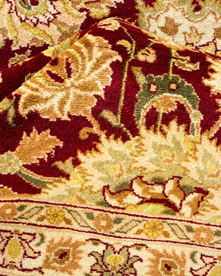 Traditional Mogul Red Wool Area Rug 10' 3" x 13' 3" - Solo Rugs