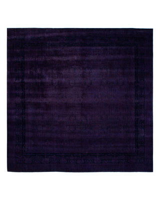 Fine Vibrance, One-of-a-Kind Handmade Area Rug - Purple, 12' 5" x 12' 1" - Solo Rugs