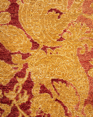 Traditional Mogul Pink Wool Area Rug 12' 2" x 14' 9" - Solo Rugs
